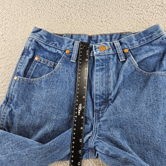 Wrangler Jeans Mens 30x30 Blue Denim Straight Leg High Rise Western Classic - Picture 7 of 15